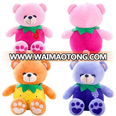 OEM stuffed toy new product custom fruit teddy bear plush toys