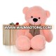 hot sell pink 120cm gaint plush teddy bear cute Best selling Cute Customized fluffy stuffed plush big teddy bear